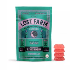 Lost Farm | Watermelon x Fatso | Live Rosin Gummies 100mg